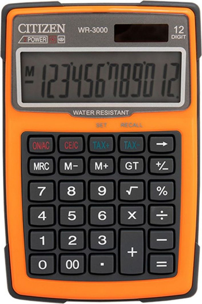 Kalkulator Citizen, 152 x 105 mm, portokalli