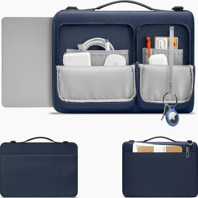 Çantë laptopi Tech-Protect Defender, 13-14", blu e errët (navy)