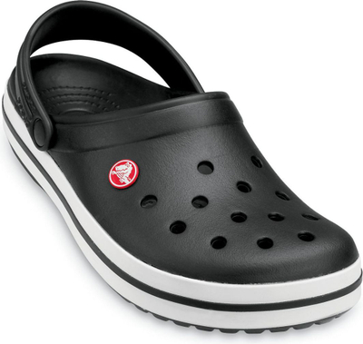 Papuçe për femra Crocs Crocband, 39-40, të zeza / bardha