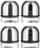 Set kripore dhe piperosë KingHoff KH-1644, xham transparent, 100 ml