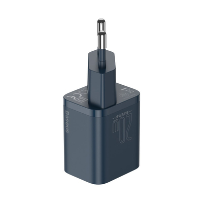 Karikues Baseus Super Si CCSUP-B03, 1x USB-C 3A, me kabllo, blu i errët