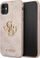 Kllëf telefoni Guess 4G Metal Logo për iPhone 11, rose gold, rozë