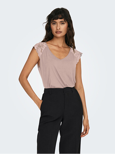Bluzë ONLY ONLPETRA Slim Fit 15315803 Rose Smoke
