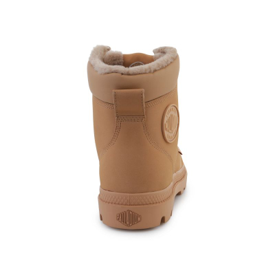 Унисекс чизми Palladium PAMPA SPORT CUFF WPS, водоотпорни, со овча волна (shearling), беж