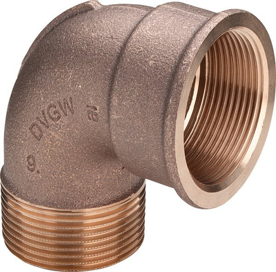 Set lidhëse këndore Viega 3091, 5 copa, 90°, R1 x R1, gunmetal