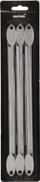 Shkopinj grilli Mustang, 30 cm, set me 6 copa, ngjyrë argjendi