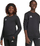 Bluzë duks për fëmijë Adidas Entrada 26, material fleece, regular fit, e zezë