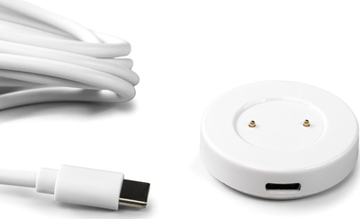 Karikues magnetik për smartwatch Hurtel Nessuno, USB‑C, për Huawei, i bardhë