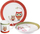 Set enësh për kalamaj Orion OWL, 3 copë, porcelan, shumëngjyrësh