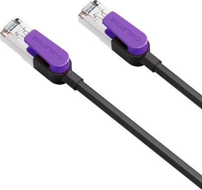 Мрежен кабел CableTime Cat8 S STP, 8 m, црн