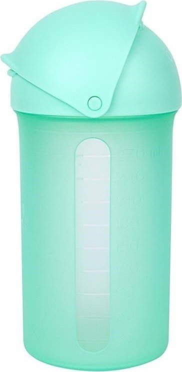 Gotë me pipë për fëmijë Boon Swig, silikoni, 270ml, mente