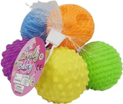 Set topash të butë Merkpol Lovely Baby, set me 6 copë, 30x30cm, shumëngjyrësh