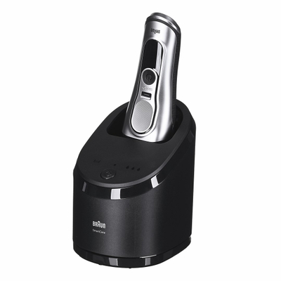 Rrojë elektrike Braun Series 9 Pro+ 9667CC, stacion Clean and Charge, e argjendtë