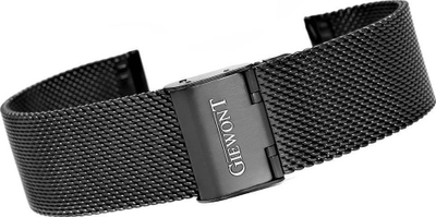 Byzylyk për smartwatch Giewont GW330 GWB3, 20mm, rrjetë metalike, i zi