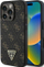 Kapak telefoni Guess 4G Triangle, PU lëkurë, për iPhone 16 Pro, i zi