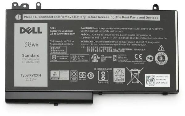 Bateri laptopi Dell RYXXH, 38Wh, 11.1V, e zezë