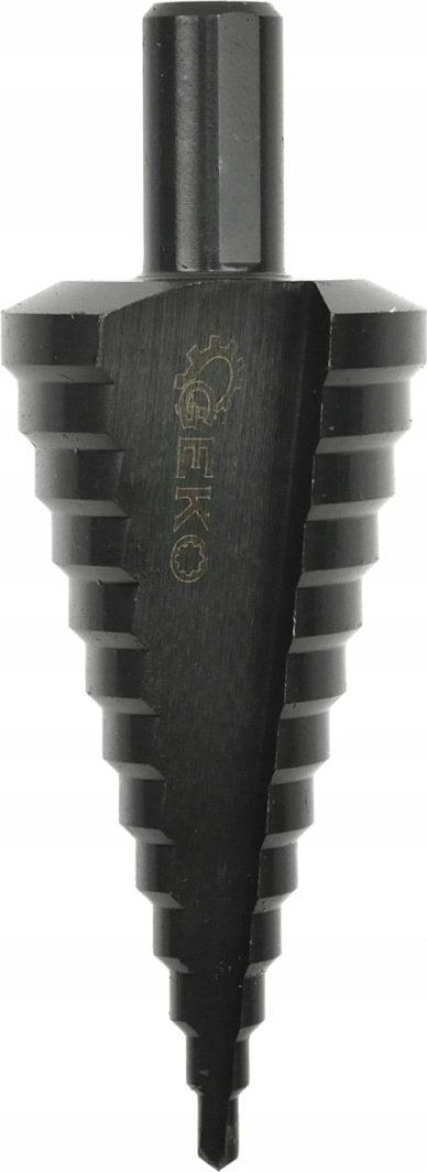Stërvitje shkallëzuese Geko G38563, HSS TiAlN, 4-39mm, e zezë
