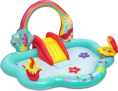 Kënd lojërash i fryrë Bestway Little Mermaid 91097, 221x193x117 cm, pishinë për fëmijë, shumëngjyrësh