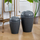 Kosh plerash Home24 Swing Lid Bin Del, me kapak lëkundës, gri