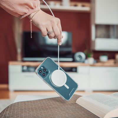 Karikues Hama Wireless Turbo Fast Charge "MagCharge FC15", 15W, e bardhë