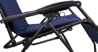 Стол за кампување Abbey Chaise Longue, 90 x 75 x 112 cm, склоплив, темно сина