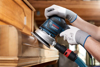 Абразивна делта хартија Bosch Best for Stone 2608605199, гранулација 600, со дупки, црвена