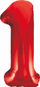 Balon helium Godan numër 1, 85 cm, e kuqe
