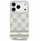 Kapak telefoni DKNY Checkered, për iPhone 17 Pro, me vija të printuara, bezhë