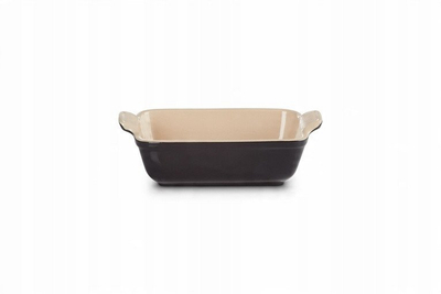 Pjatë pjekjeje Le Creuset Tradition Casserole 1L, qeramike, për furrë, e zezë
