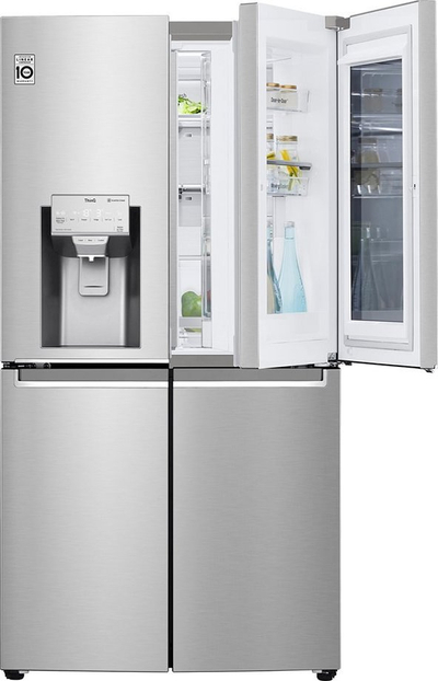 Frigorifer multi-door LG GMX945NS9F, 638L, shpërndarës uji dhe akulli, inox