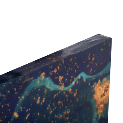 Pikturë murale Gobi HM4777, kanavacë e printuar, 98x68cm, blu jeshile