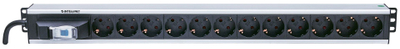 Prizë zgjatuese Intellinet Network Solutions 711449, 12x Schuko, 3m, 250V 16A