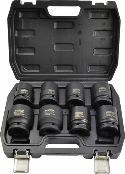 Set çelësa goditës Awtools 3/4", 8 copë, linja e zezë