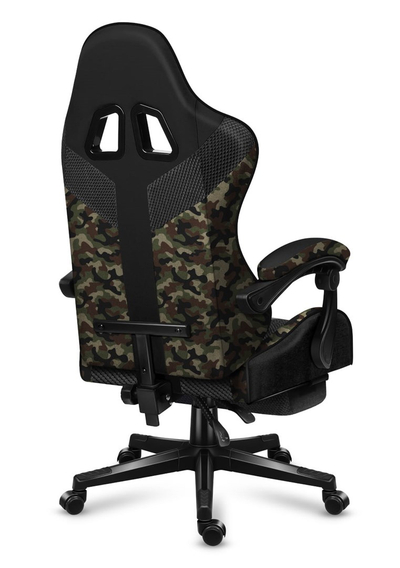 Гејминг столица Huzaro Force 4.7 Camo Mesh, со потпирач за нозе, со мрежа, со камуфлажа