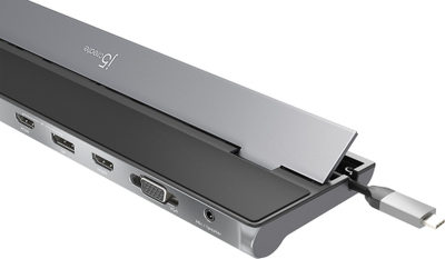 Stacion dokimi j5create JCD543P EN, USB C, 100W Power Delivery, gri
