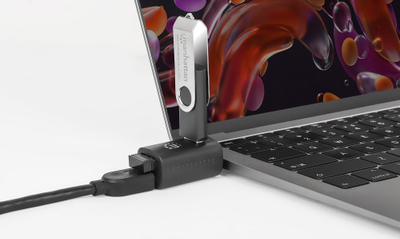 Hub USB-C Manhattan Ultra Compact, 3 porta USB-A, 5 Gbps, gri