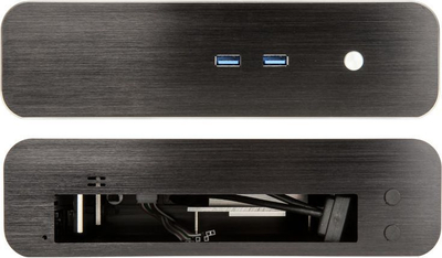 Kasë Akasa Euler S Fanless Thin Mini-ITX 2xUSB 3.0, HTPC