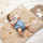 Shtrojë e butë me lodra Nattou Playmat Lion, 100cm, Ernest Light Brown