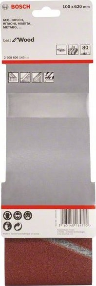 Rrip gërryes Bosch PRO X440, 75 x 533mm, granullim 80, set 10 copë
