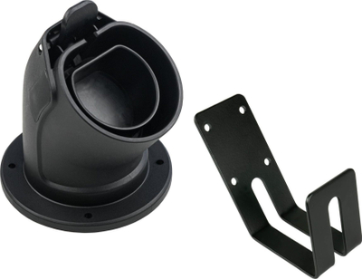 Set muror për kabllo karikimi Type 2 Kabelmeister EVC-H04, mbajtëse prizë dhe kllapë kablli, i zi