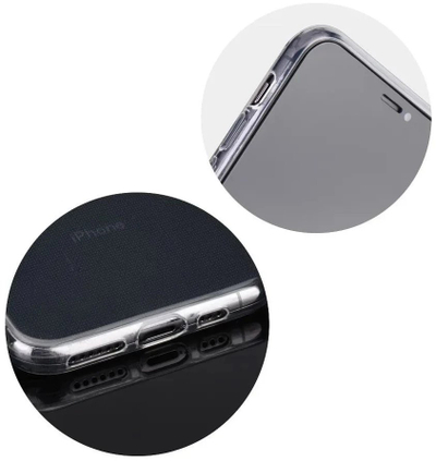 Këllëf telefoni OEM për iPhone 17 Pro Max, shumë i hollë 0.3 mm, silikon, transparent
