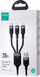 Kabllo 3 në 1 Joyroom Multi Use Series S 1T3018A18, Lightning USB C Micro USB, 1.2m, gri