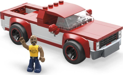 Set ndërtimi MEGA Hot Wheels 83 Chevy Silverado, 89 copë, me figurë shoferi, i kuq