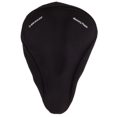 Mbulesë xheli për selën e biçikletës Dunlop, 260x235mm, memory foam, e zezë