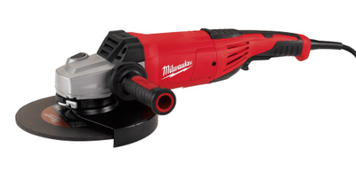 Аголна брусилка Milwaukee AGV 22-230 E, 2200W, диск 230mm, црвена