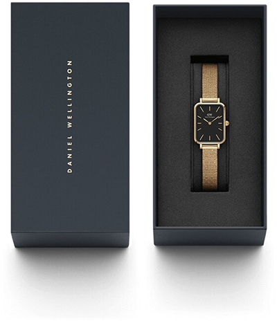 Orë për femra Daniel Wellington Quadro 20X26 Pressed Evergold DW00100557, e artë