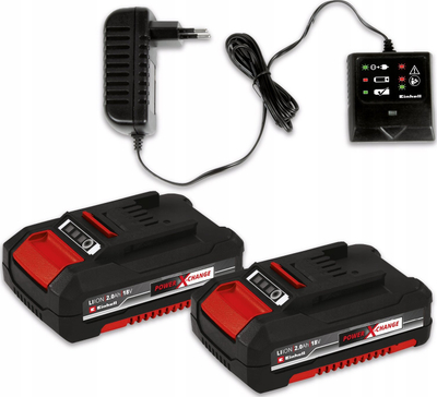 Shurubelatore pa kabllo Einhell TE-CD 18/2 Li, 18V, 2x2.0Ah, e kuqe