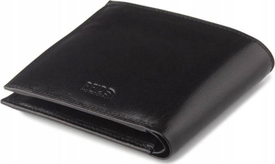 Portofol për burra Peterson PTN 335-2-1-1, lëkurë natyrale, RFID Blocking, i zi