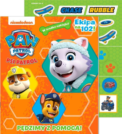 Libër aktivitetesh PAW Patrol We Are Rushing to Help A Top Notch Team, me ngjitëse, shumëngjyrësh