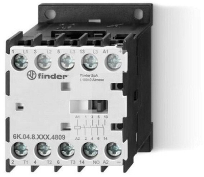 Mini kontaktor Finder 6K.04.8.230.4309, 4kW, 230V AC, i zi